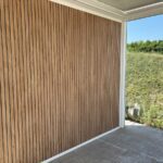 Panneau latéral bois pour pergola bioclimatique